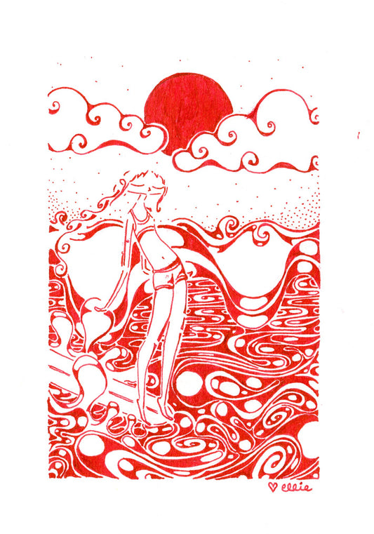 Longboard Sesh Print